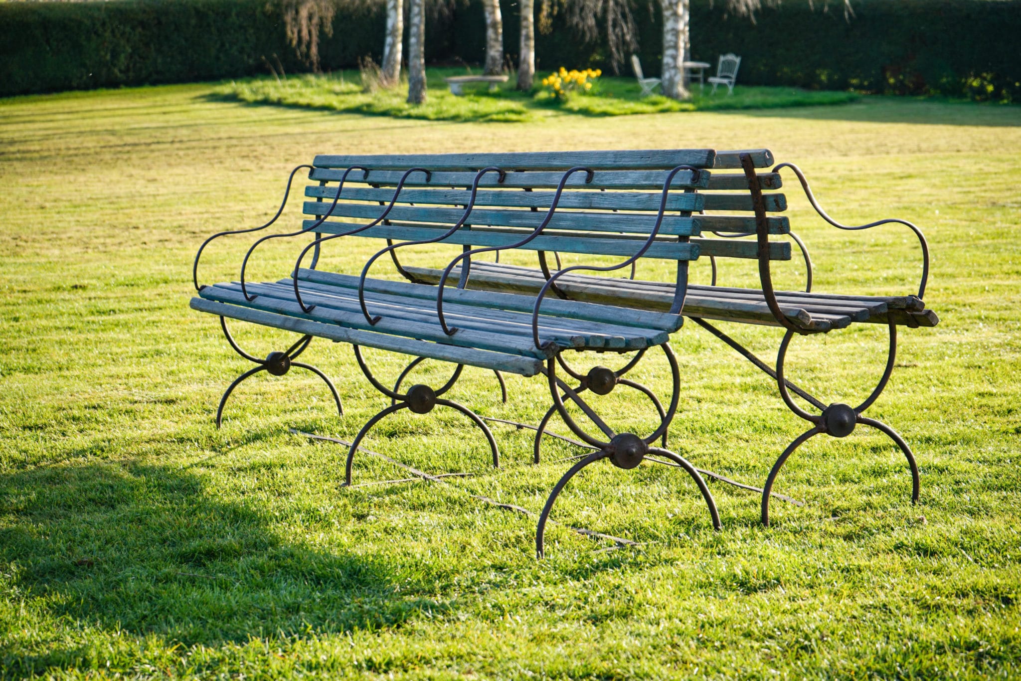 A Pair of 19th century Spanish Benches DGA by Tina Bird