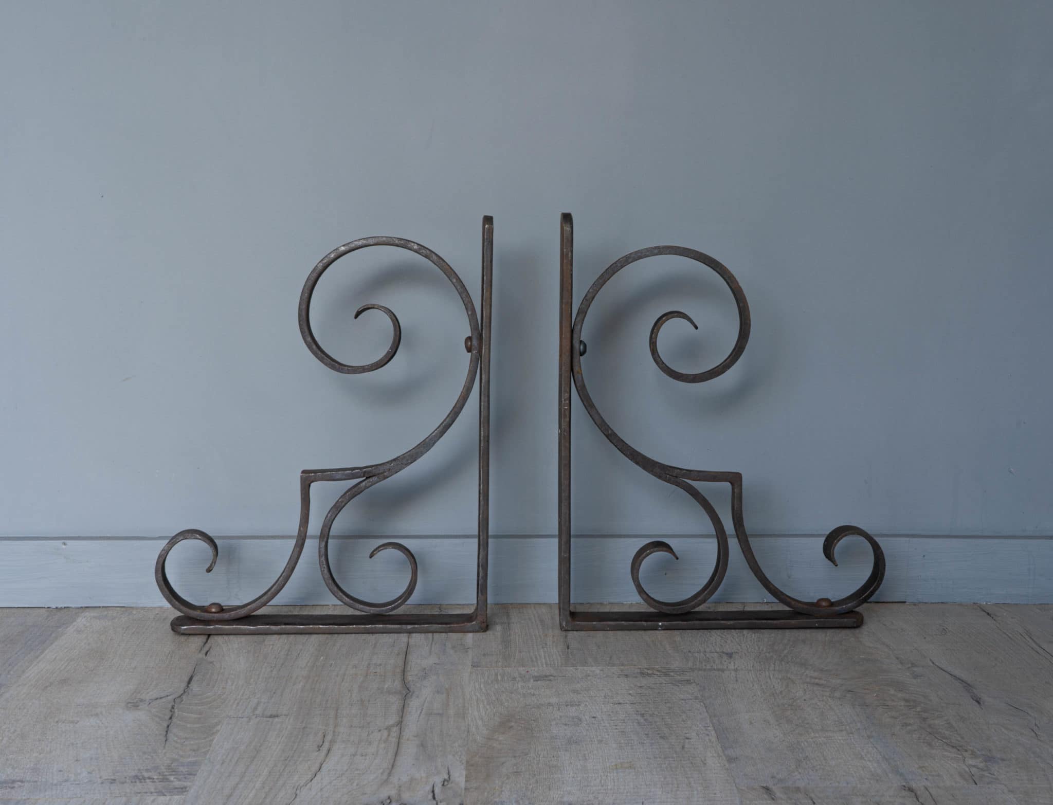 A Pair of British Vintage Wrought Iron Window Boxes DGA by Tina Bird