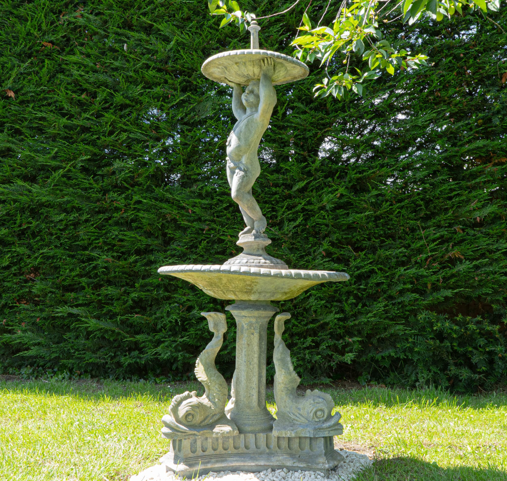 Vintage Lead Garden Water Fountain DGA by Tina Bird